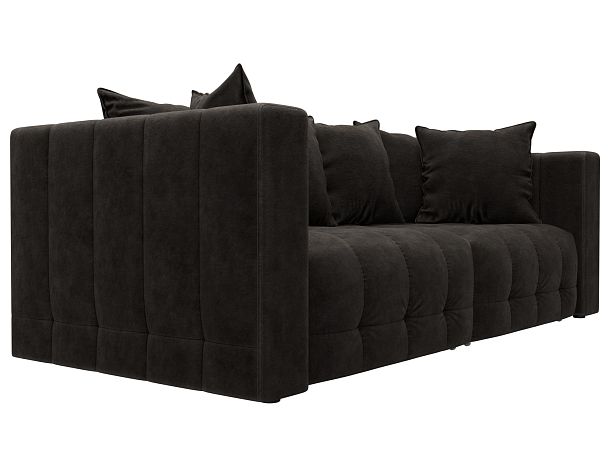 Диван прямой Лига-052 НПБ Велюр коричневый - Вид 3