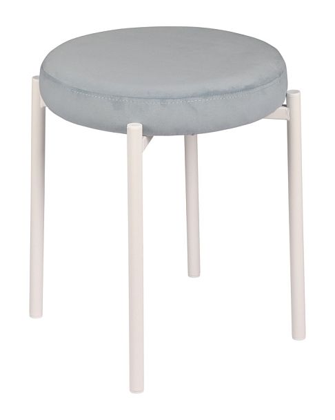Табурет Кен, Confetti dusty blue/белый - Вид 1