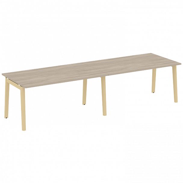 Стол переговорный (2 столешницы) "Onix wood" OW.PRG-2.4 дуб аттик/дуб светлый - Вид 1