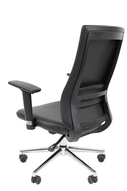 Офисное кресло Chairman 500LUX Россия экокожа черный БП - Вид 6