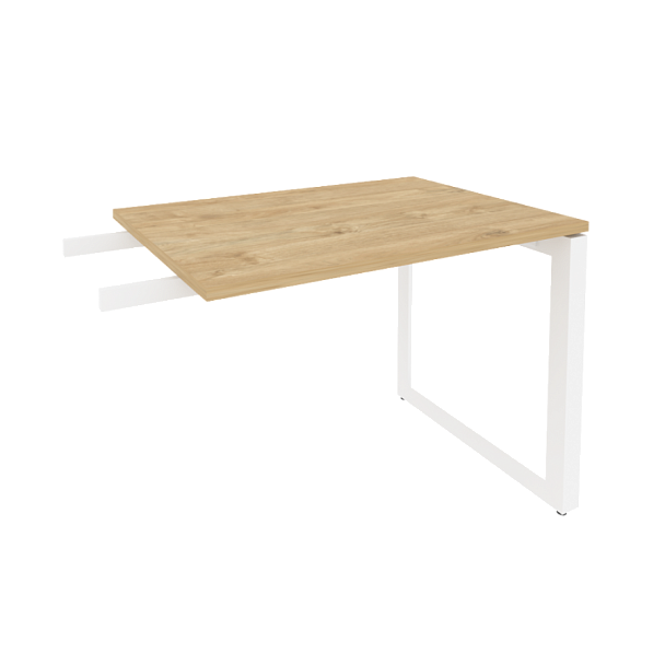 Onix Direct Брифинг-приставка на О-образном м/к O.MO-BR-9 Тиквуд светлый/Белый металл 980*720*750 - Вид 1