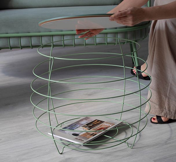 Столик журнальный Sheffilton SHT-CT77 бразо/мятный - Вид 7