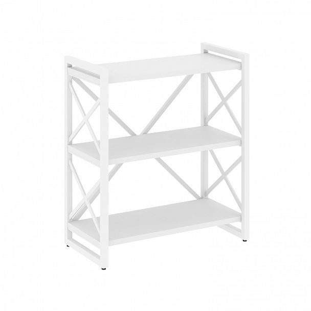 Стеллаж на опорах "Loft" VR.L-MST.O-3.8 белый бриллиант/белый - Вид 1