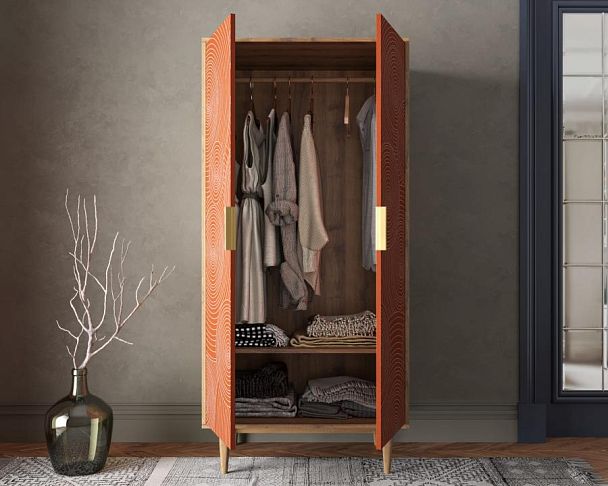 Шкаф малый двухстворчатый Line R24/red - Вид 2