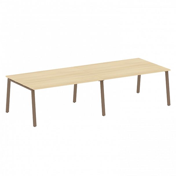 Стол для переговоров "Metal System" БА.ПРГ-2.4 акация/мокко - Вид 1