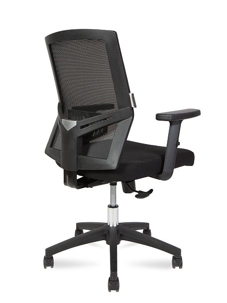 Кресло Торонто LB / черный пластик / черная сетка / черная ткань - Вид 4