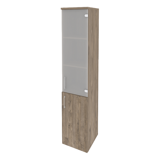 Onix Шкаф высокий узкий правый O.SU-1.2 (R) Тиквуд темный 400*420*1977 - Вид 1