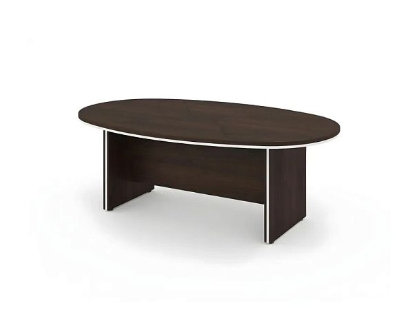 БЕРЛИН / BERLIN Конференц-стол составной 2160х1300х740 Венге/Белый - Вид 1