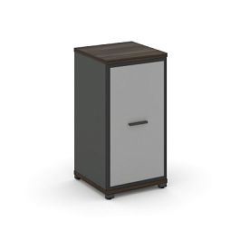 Concept Шкаф 1 узкая секция, 2 ниши CN.STU-213 RMB A Дуб Мали/Антрацит/Металл Антрацит/Сатин 420*420*818 - Фото предпросмотра