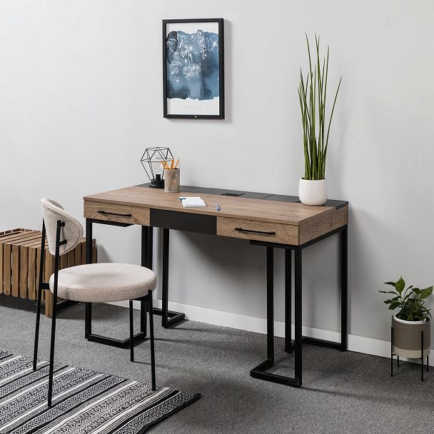 Стол рабочий Loft Дуб табак/Графит - Вид 14