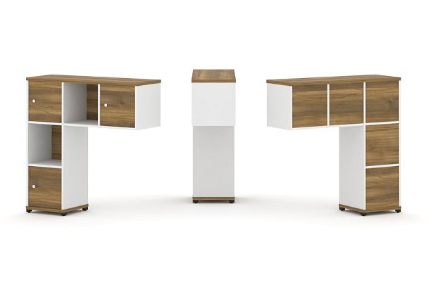 Concept Надставка низкая CN.ONN-002 Сандал Янтарный/Белый Бриллиант/Металл Черный 1099*365*1130 - Вид 1