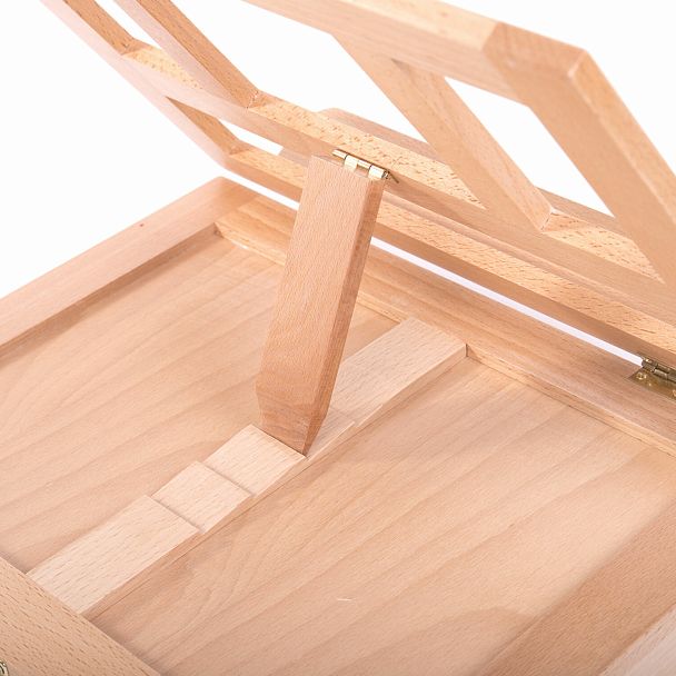 Мольберт настольный из бука с выдвижным ящиком, 34,5х26х27 см, холст до 30 см, BRAUBERG ART, 192247 - Вид 8