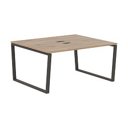 Стол 2-х местный EVWST 1513 Дуб Денвер светлый/Мокко 1560х1346х750 EDIS - Фото предпросмотра