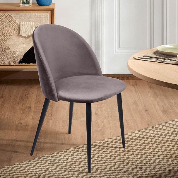 Стул Thomas, бархат антрацит 14 - Вид 10