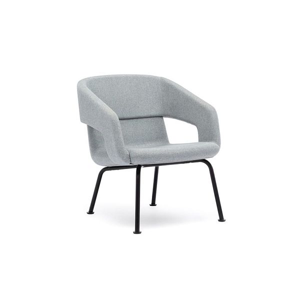 Кресло Atlantis с низкой спинкой на металлических ножках (Atlantis art. D40H) - Вид 1