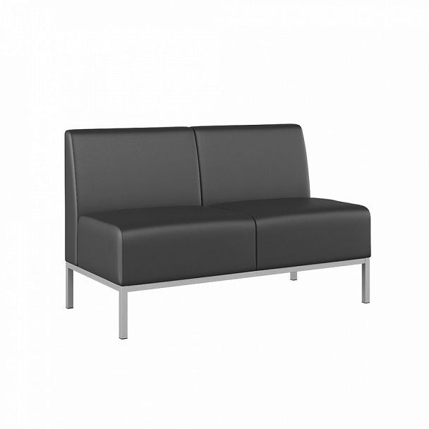 Секция 2-местная Construct 120x62x77 чёрный - Вид 1