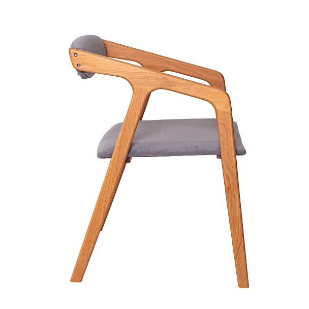 Полукресло Fendi, велюр Teddy 332, бук под лак - Вид 6