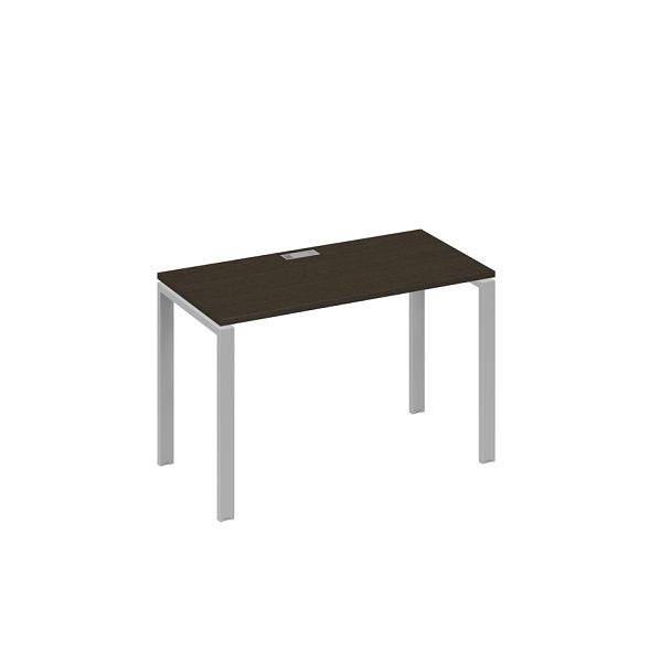 Стол письменный на металлокаркасе UNO A4 А4 Б1 003 БП венге / металлокаркас серый - Вид 1