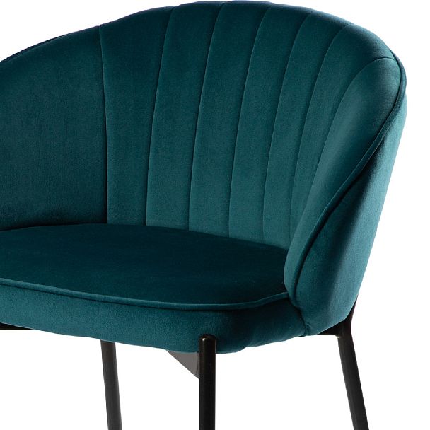 Полубарный стул Миэль изумрудный/черный - Вид 6