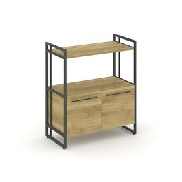 Rift Шкаф 2 ниши широкий RF.SS-22 Дуб Винченцо/Металл Антрацит 798*396*924 - Фото предпросмотра