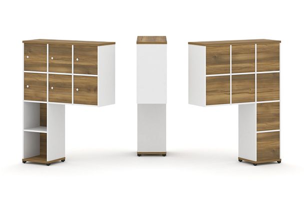 Concept Надставка высокая CN.ONV-008 Сандал Янтарный/Белый Бриллиант/Металл Черный 1099*350*1486 - Вид 1