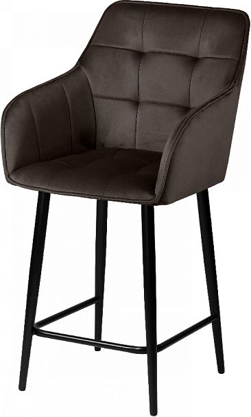 Комплект полубарных поворотных кресел Мони К, Confetti stone/черный, 3 шт. - Вид 2