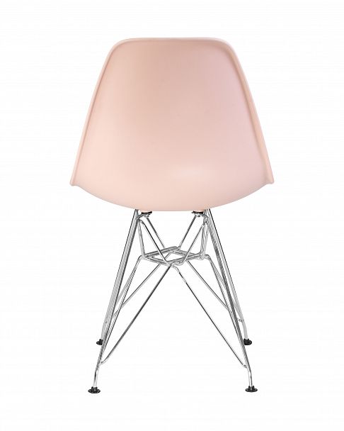Стул обеденный DOBRIN DSR (ножки хром, цвет светло-розовый (PK-02)) - Вид 5