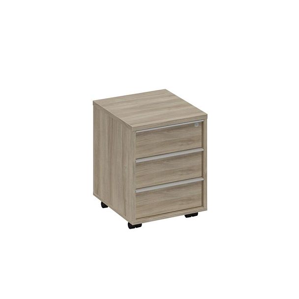 Тумба выкатная 3-х ящичная с ручкой-профилем Elevo А1 210 ВЛ вяз либерти - Вид 1