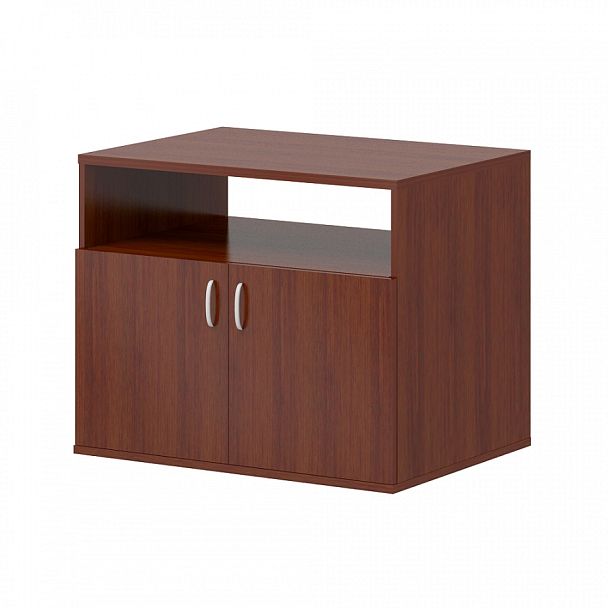 Тумба под оргтехнику "Логистика"  ПК-ЛОГ-ШО65Х80/35-В1-34 миланский орех темный - Вид 1
