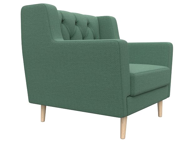 Кресло Брайтон Люкс Рогожка зеленый - Вид 3