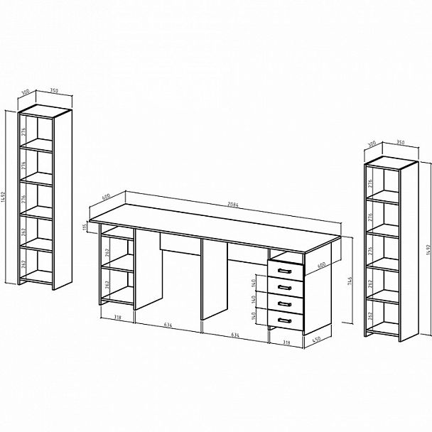 Рабочее место Лайт-13 - Вид 2