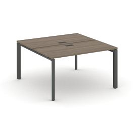 Стайл Проджект Некст / Style Project Next Рабочая станция двухсторонняя SN-59P.DRS-014 Вяз Благородный/Металл Антрацит/Черный Заглушка 1580*1432*750 - Фото предпросмотра