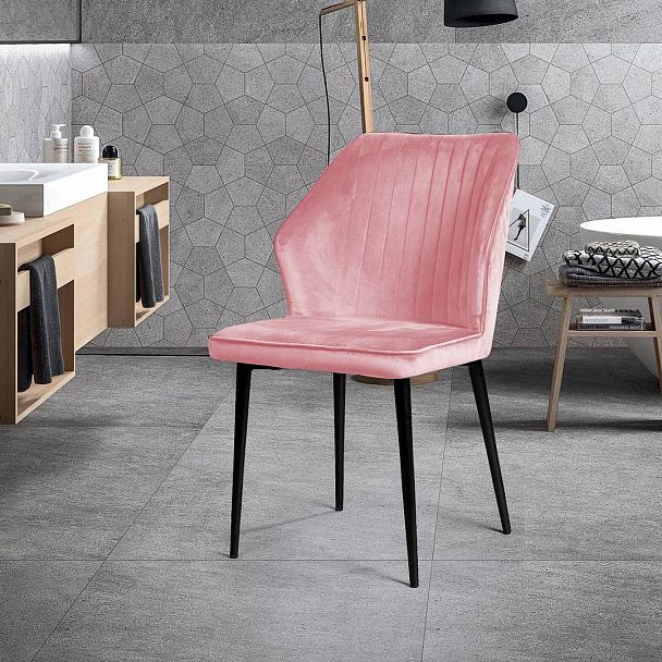 Стул Berg, бархат пудровый 15 - Вид 7