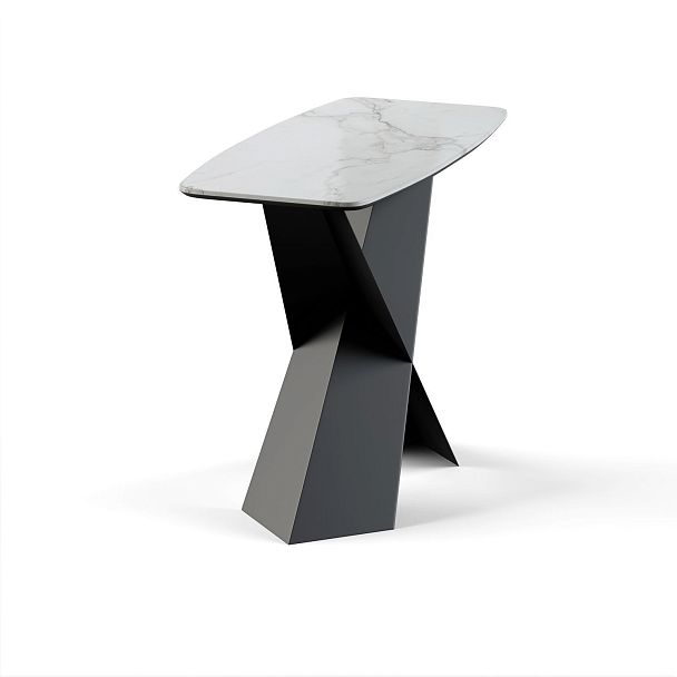 Консоль Tyler 100 керамика глянцевая, белая - Вид 2