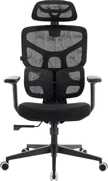 Эргономичное кресло Everprof Omega Black (Омега Блэк) Сетка Черный - Вид 2