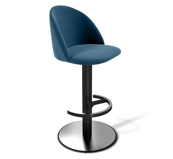 Стул барный Sheffilton SHT-ST35/S137 тихий океан/черный муар - Вид 2
