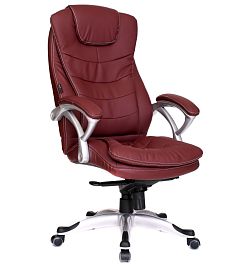 Кресло руководителя Patrick Burgundy ЭкоКожа (бордовый) "Кресла для руководителей"  ТК-002938000100 бордовый - Фото предпросмотра