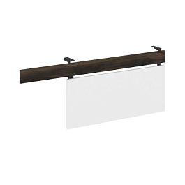 Concept Царга стола с опорной тумбой CN.CST-003 Дуб Мали/Белый Бриллиант/Металл Черный 1230*18*458 - Фото предпросмотра