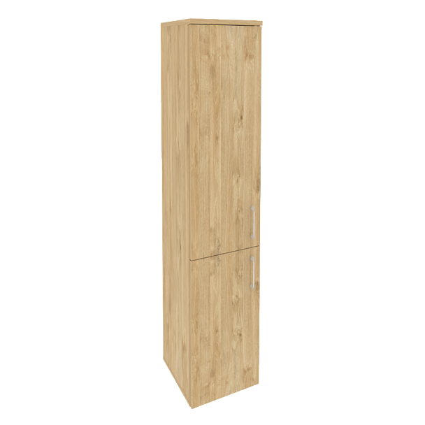 Onix Шкаф высокий узкий левый O.SU-1.3 (L) Тиквуд светлый 400*420*1977 - Вид 1