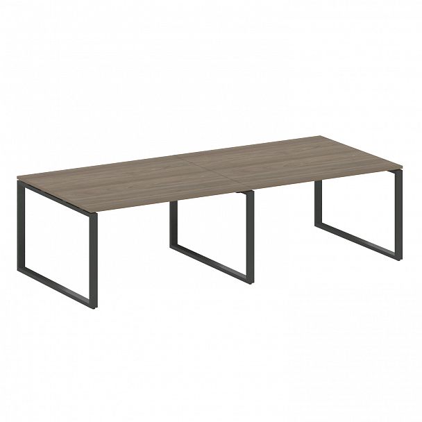 Стол для переговоров "Metal System" БО.ПРГ-2.3 вяз/антрацит - Вид 1