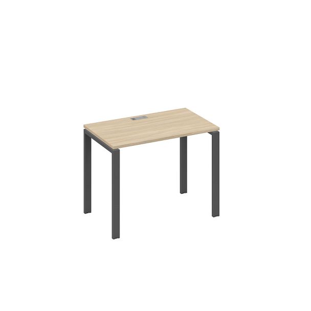 Стол письменный на металлокаркасе UNO A4 А4 Б1 002 БП дуб скандинавский / металлокаркас антрацит - Вид 1