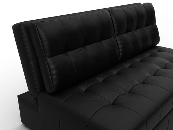 Диван прямой Лига-107 (140) Экокожа черный - Вид 4