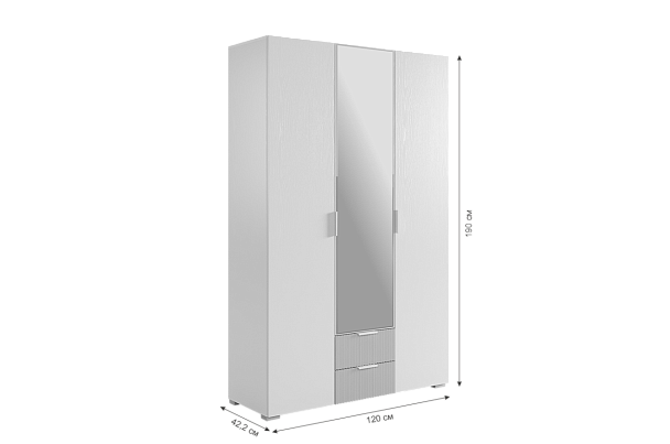 Зефир Шкаф трехдверный 109.02 UL.109-M.103.02.3262 - Вид 3