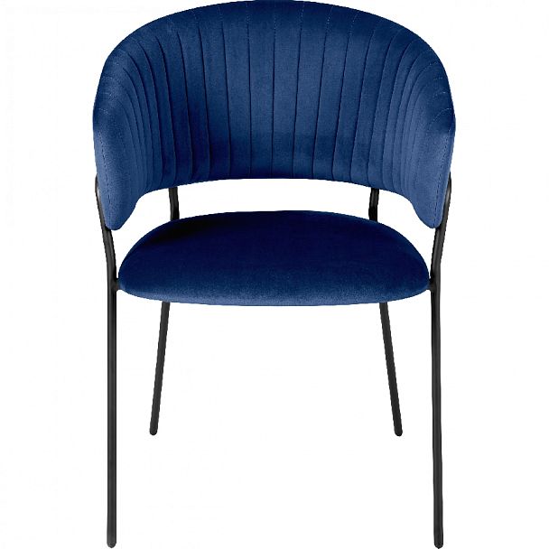 Комплект кухонных стульев Даксон синий велюр/черный, 3 шт. - Вид 2