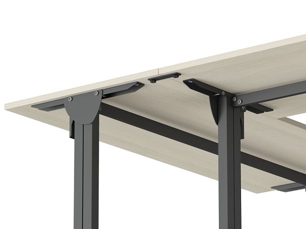 Бенч-система на 2 места Trend Metal 140x147x75 белый - Вид 32