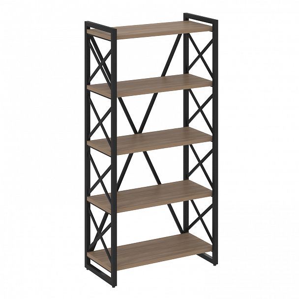 Стеллаж на опорах "Loft" VR.L-MST.O-5.8 дуб аризона/черный - Вид 1