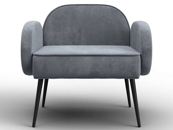 Кресло Лига-086 Велюр серый - Вид 2