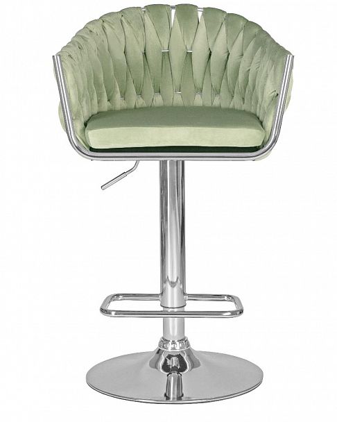 Стул барный DOBRIN MARCEL (пудрово-мятный велюр (MJ9-87)) - Вид 6