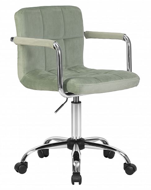 Офисное кресло для персонала DOBRIN TERRY (мятный велюр (MJ9-87)) - Вид 2
