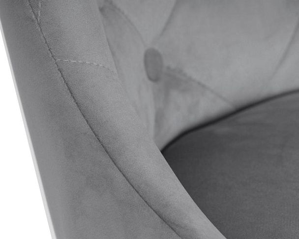 Набор 2 шт Стул барный DOBRIN JOSEPH BLACK (серый велюр (MJ9-75)) - Вид 9